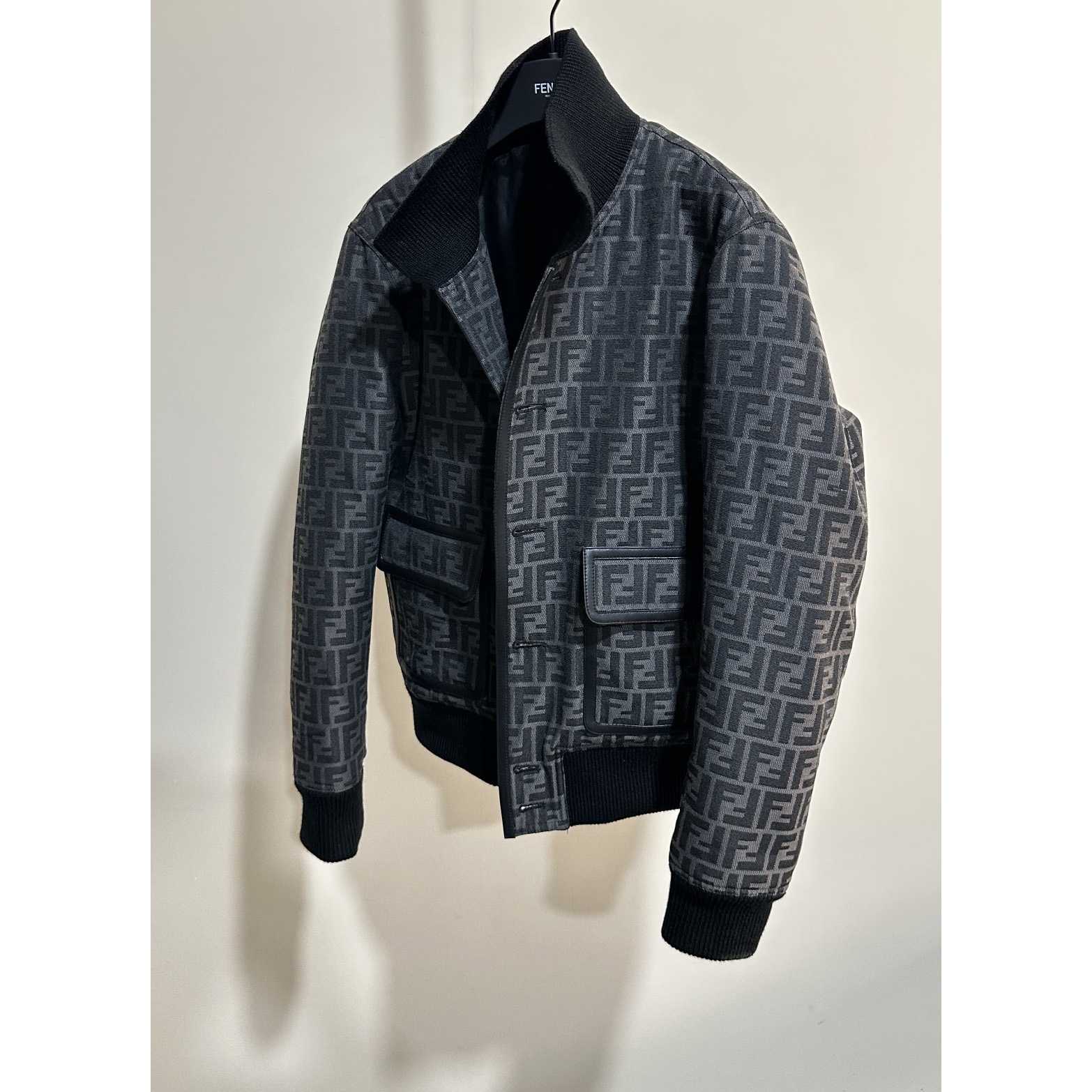 Fendi FF Jacquard Fabric Jacket - FashionPlug