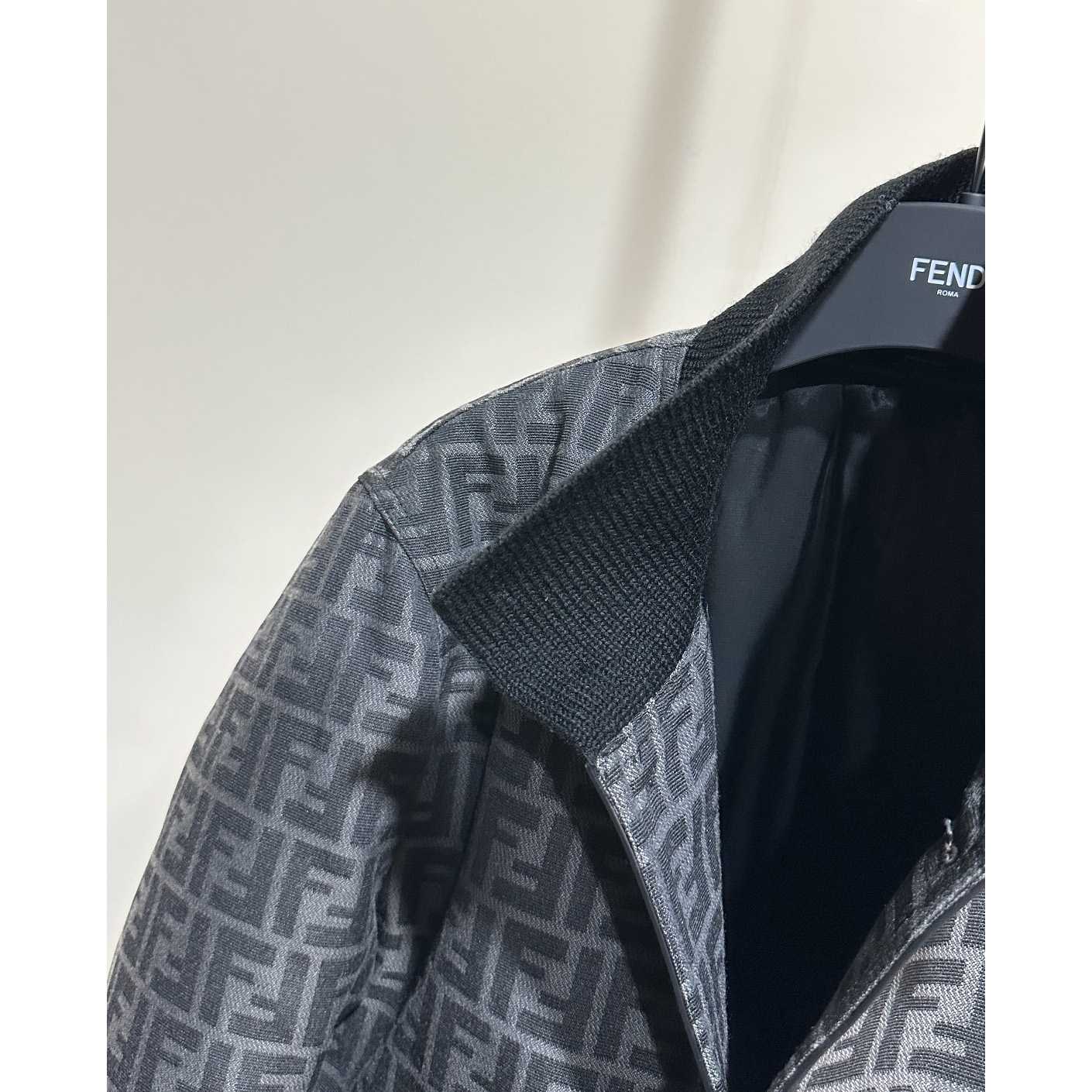 Fendi FF Jacquard Fabric Jacket - FashionPlug