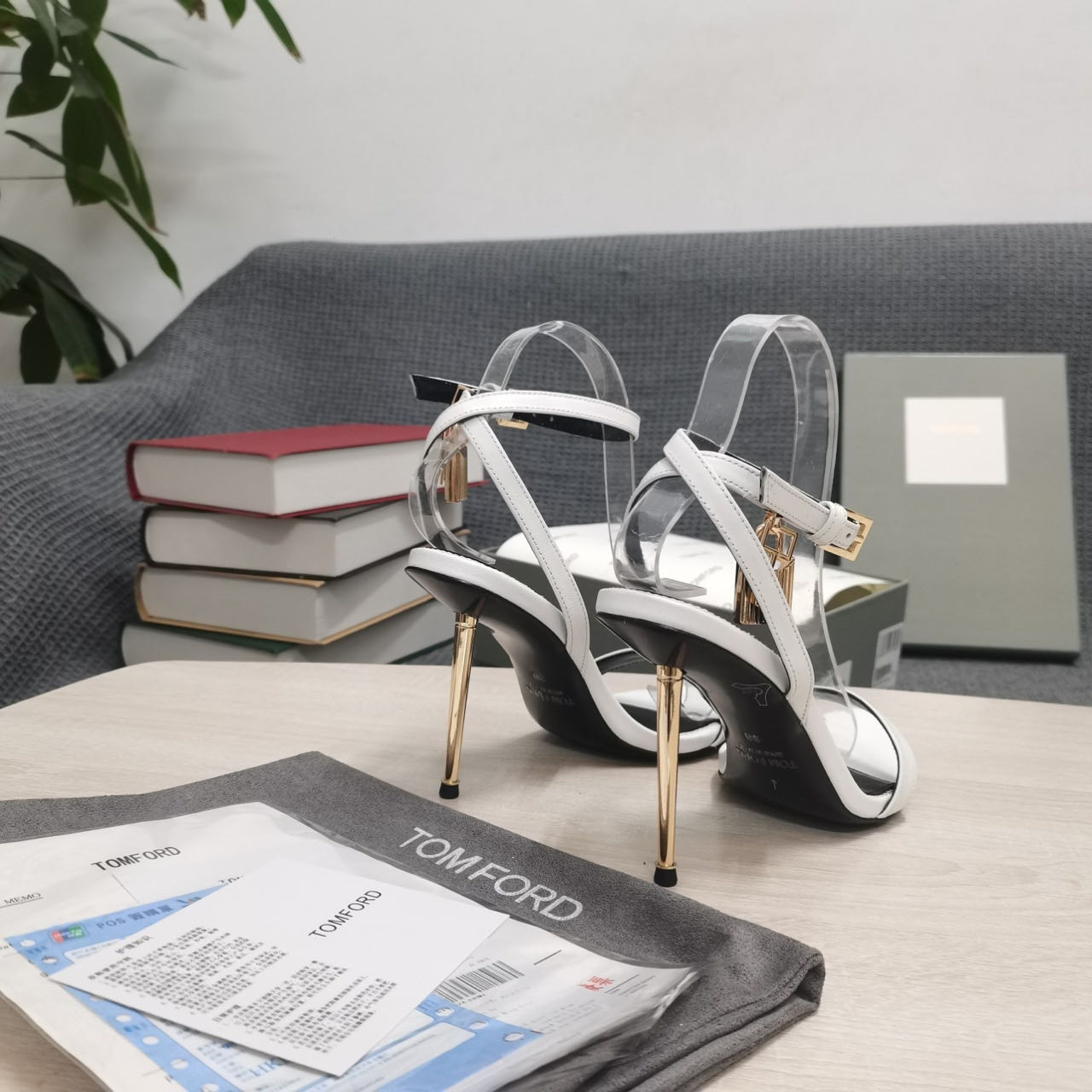 Tom Ford Chain-Embellished Sandals - FashionPlug
