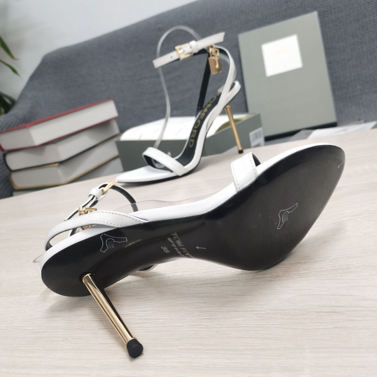 Tom Ford Chain-Embellished Sandals - FashionPlug