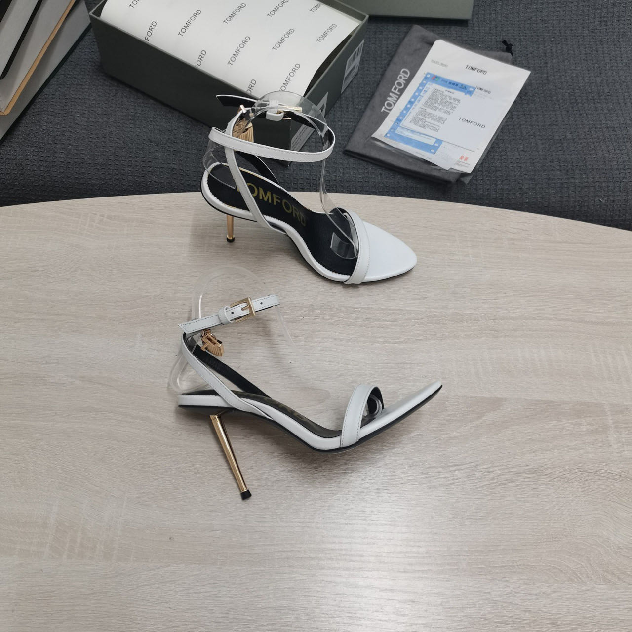 Tom Ford Chain-Embellished Sandals - FashionPlug