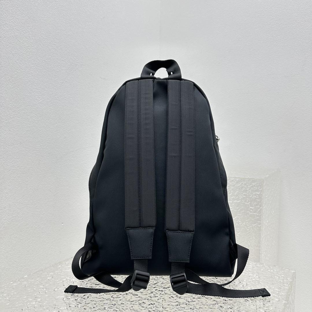 Balenciaga Explorer Backpack With Piercings In Black - FashionPlug