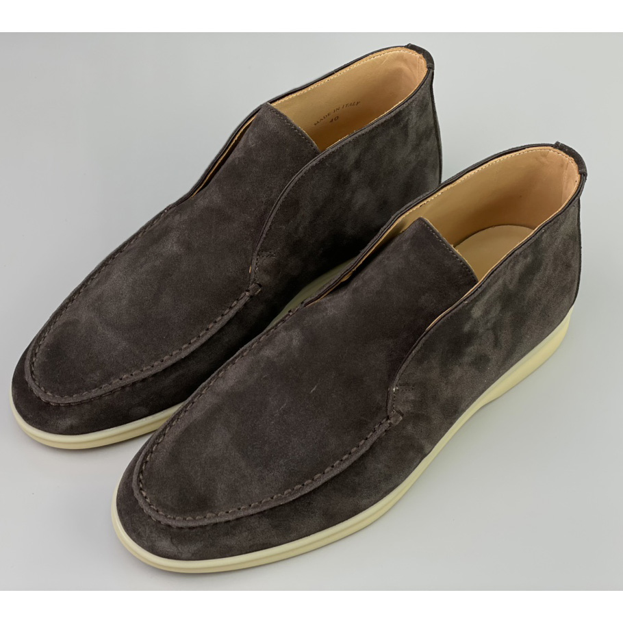 Loro Piana White Sole Summer Walk Loafers - FashionPlug