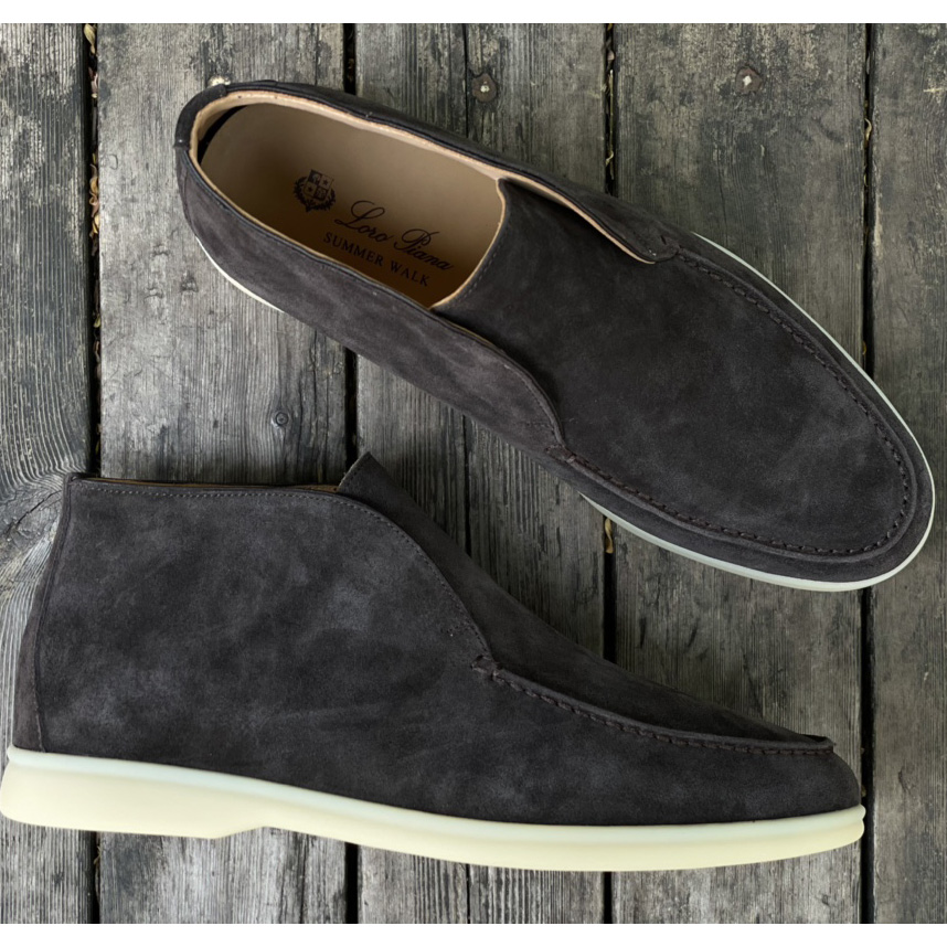 Loro Piana White Sole Summer Walk Loafers - FashionPlug
