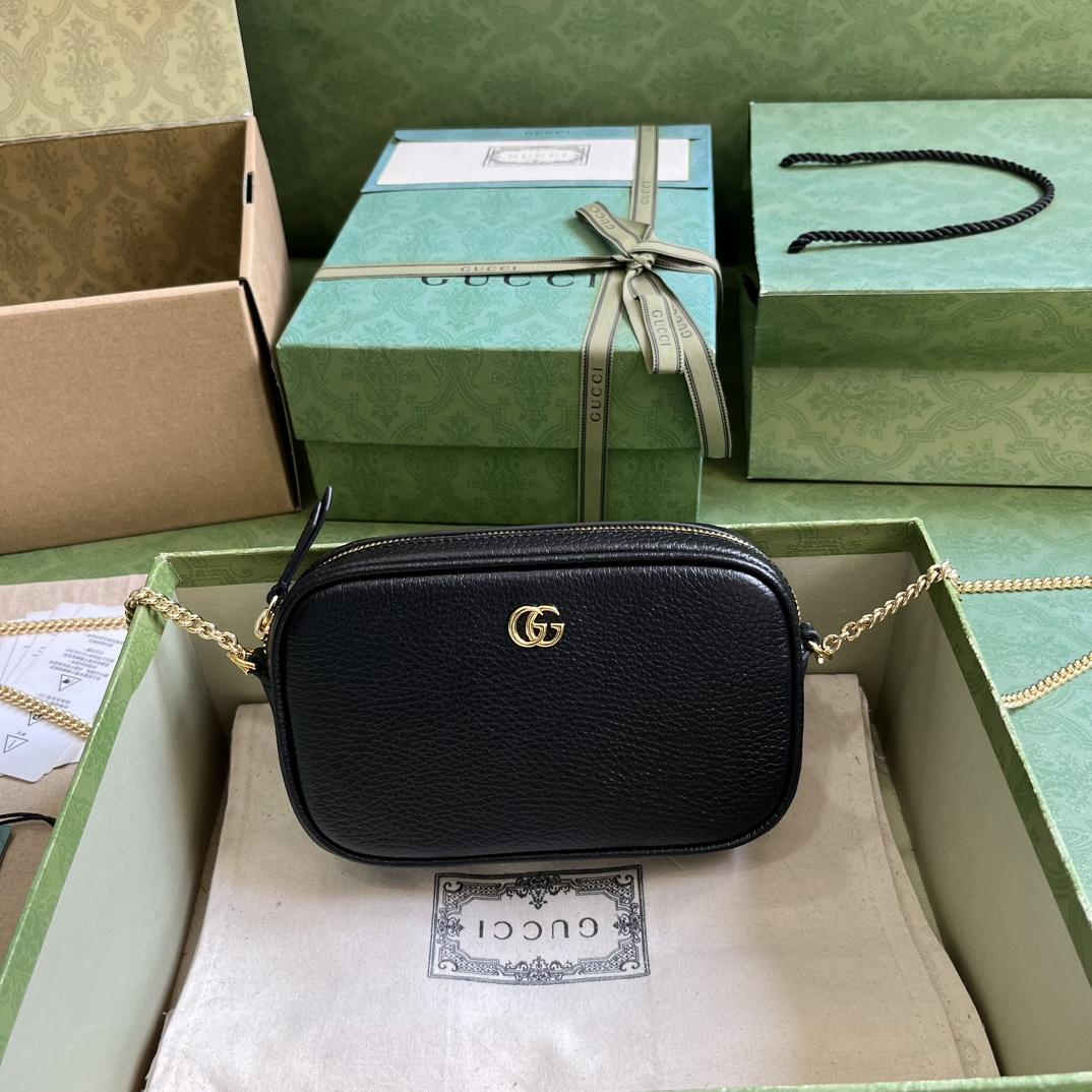 Gucci GG Marmont Mini Shoulder Bag (11x 18.5x 4cm) - FashionPlug