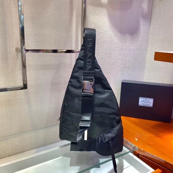 Prada Re-Nylon And Leather Backpack - FashionPlug