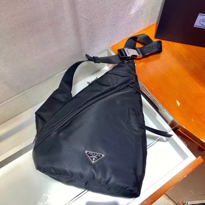 Prada Re-Nylon And Leather Backpack - FashionPlug