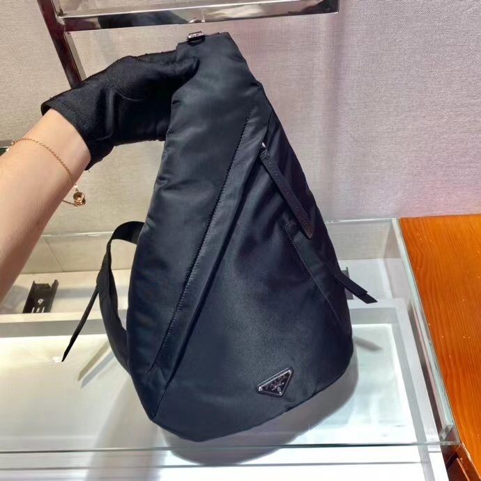 Prada Re-Nylon And Leather Backpack - FashionPlug