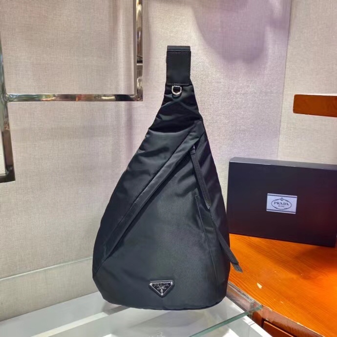 Prada Re-Nylon And Leather Backpack - FashionPlug