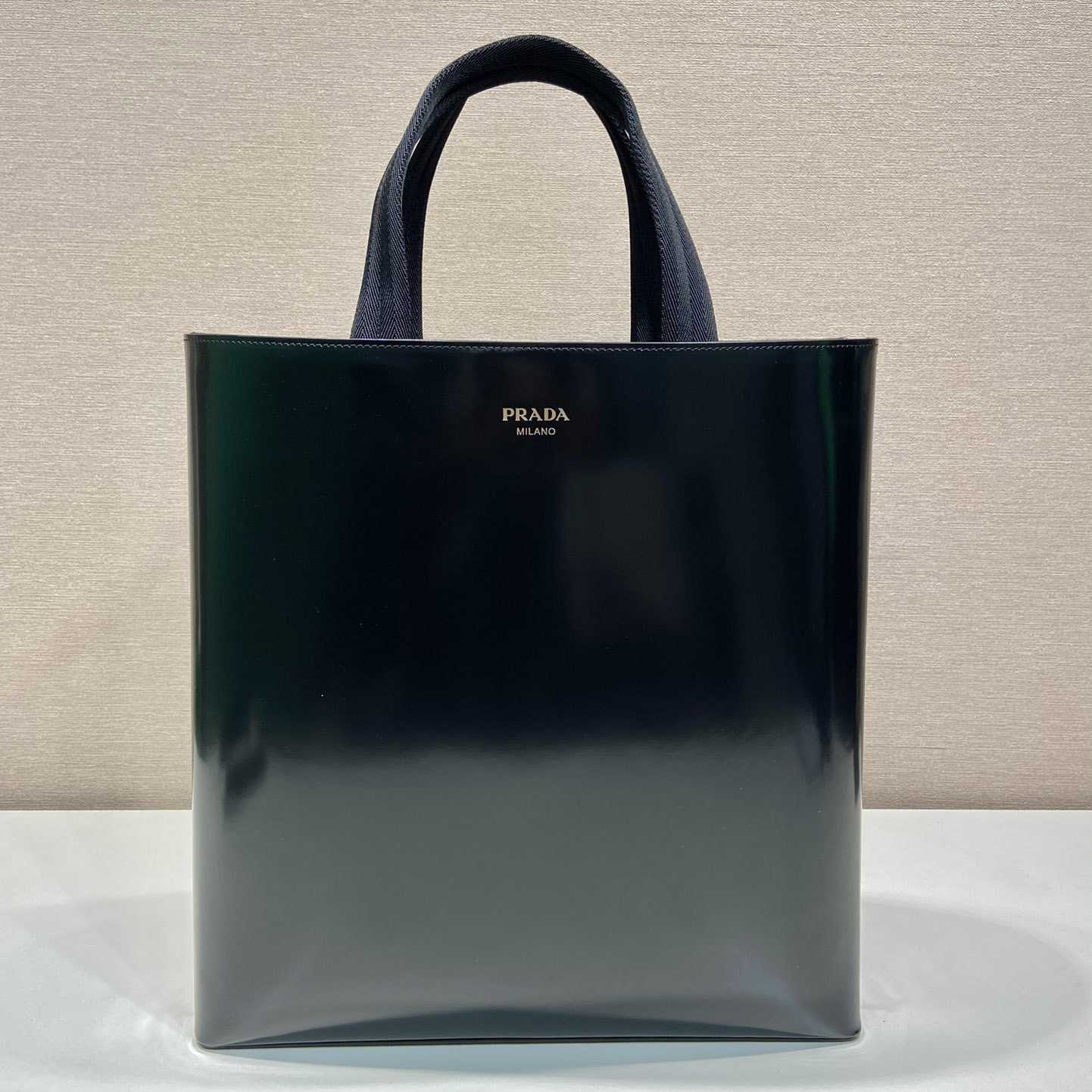 Prada Brushed Leather Tote With Water Bottle - FashionPlug
