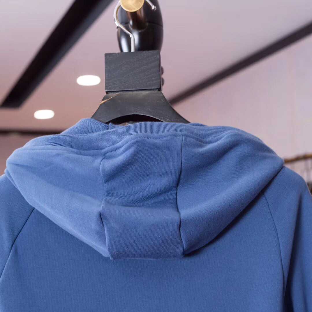 Thom Browne 4-Bar Zip-Up Cotton Hoodie - FashionPlug