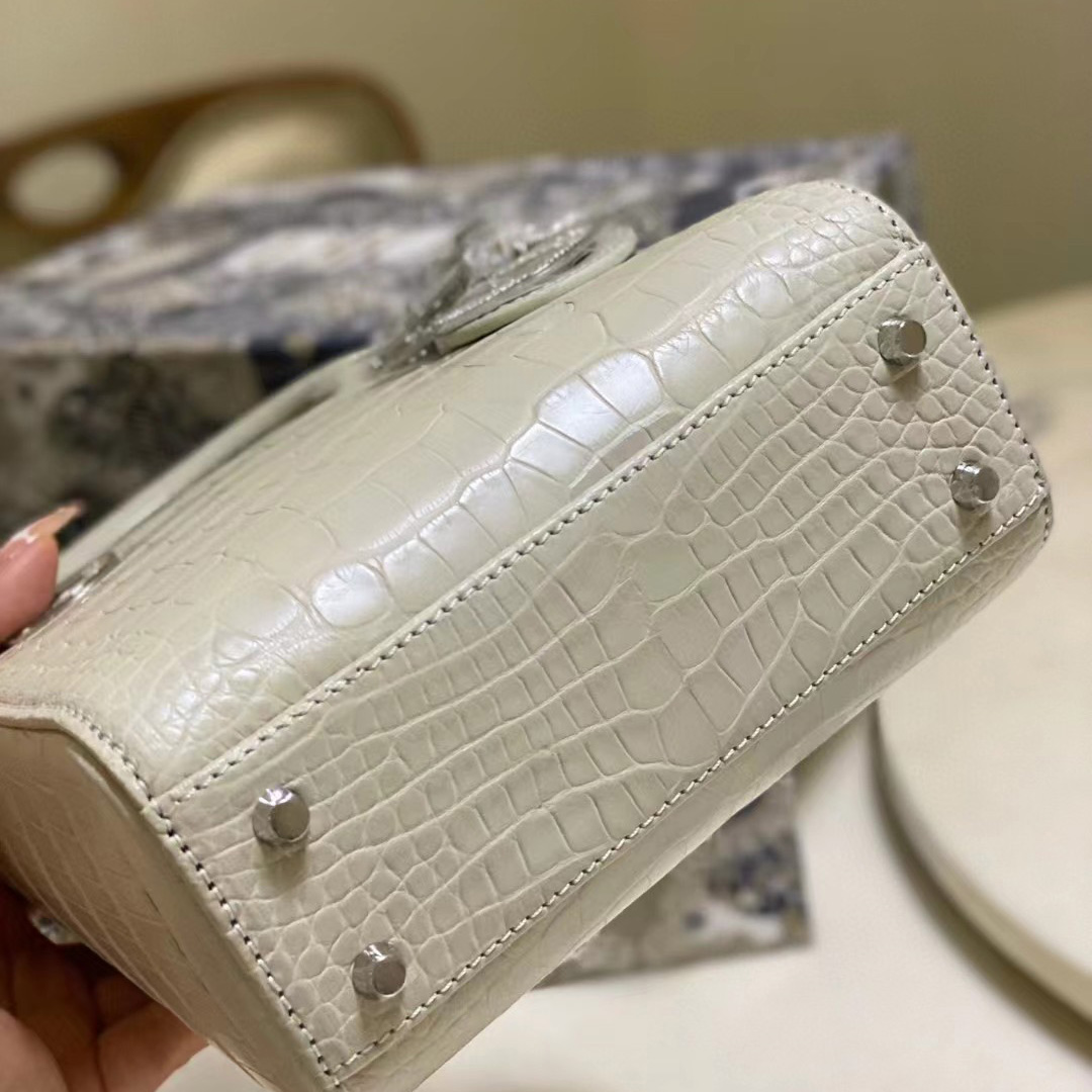 Dior Alligator Mini Lady Dior Bag (17-15-7cm) - FashionPlug