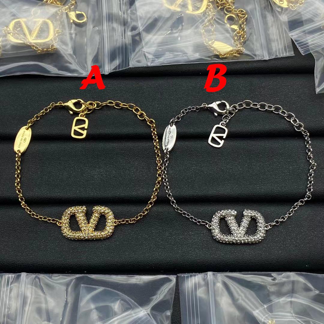 Valenti Garavani VLOGO Tone Swarovski Crystal Bracelet - FashionPlug
