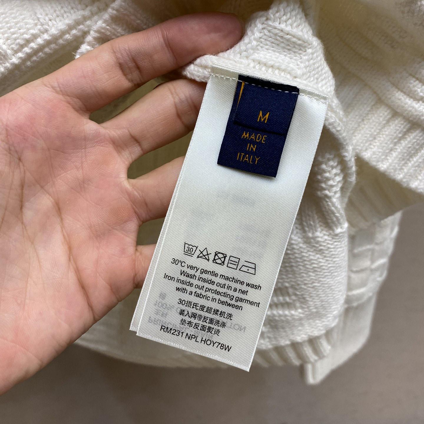 Louis Vuitton Lv Damier Wool Blend Pullover     - FashionPlug
