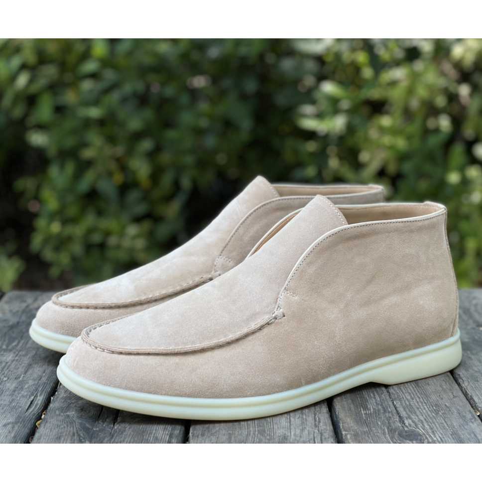 Loro Piana White Sole Summer Walk Loafers - FashionPlug