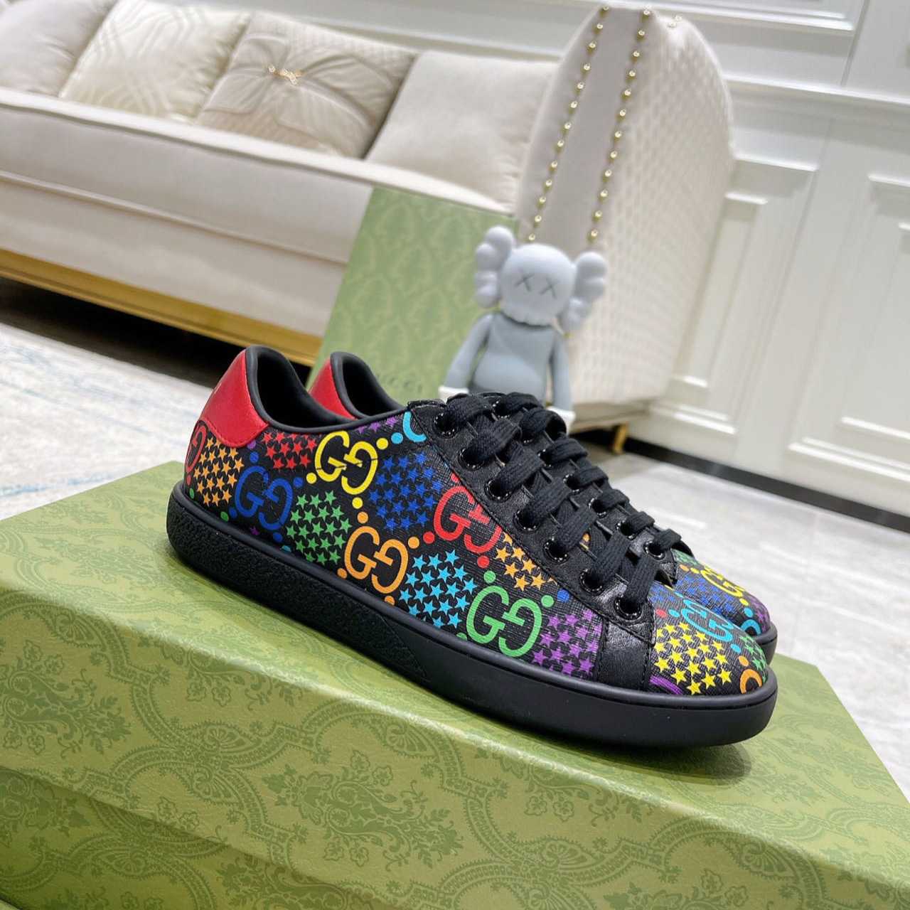 Gucci GG Psychedelic Ace Sneaker - FashionPlug