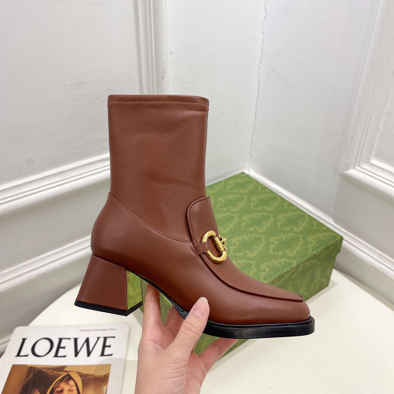 Gucci Women's Boots With Horsebit - FashionPlug