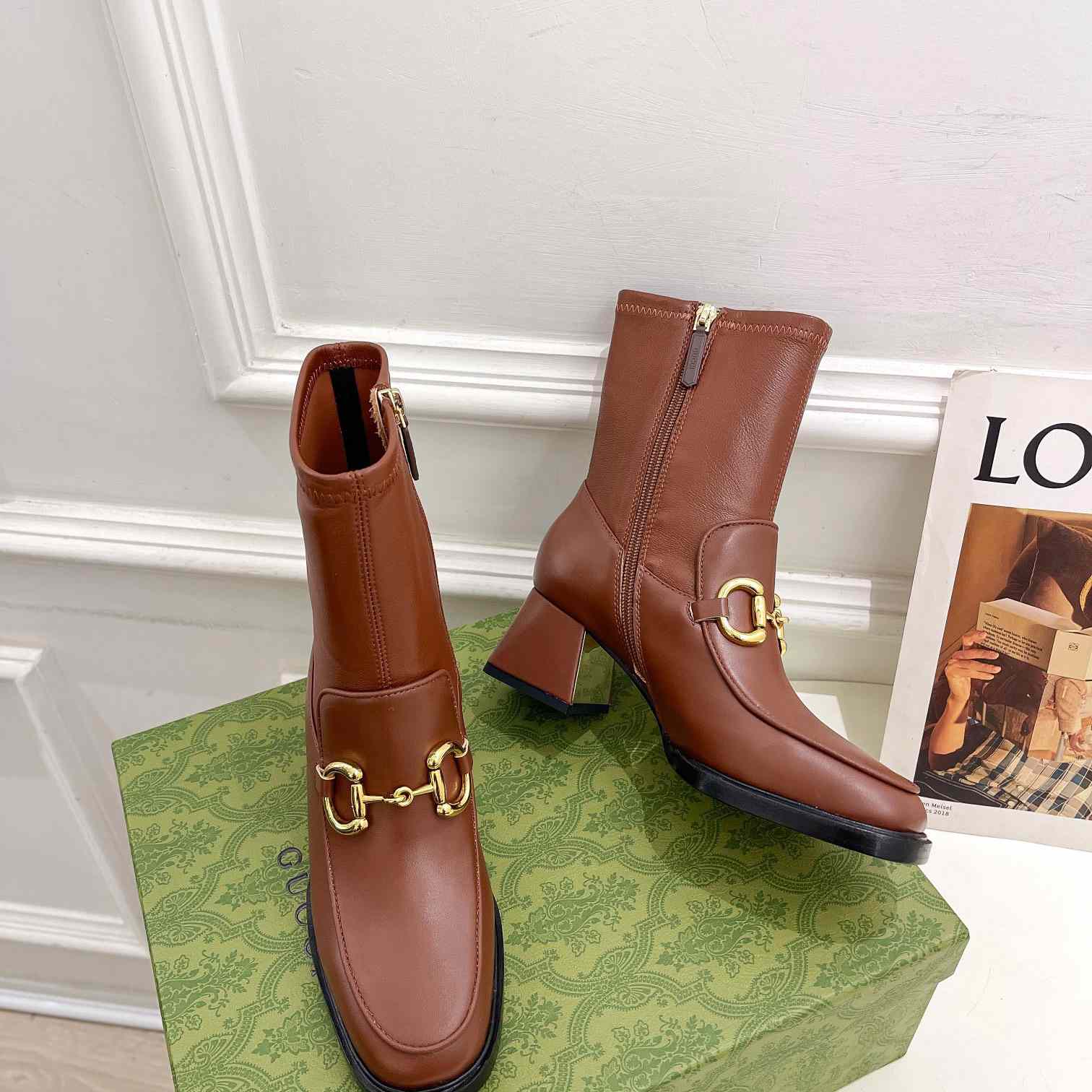 Gucci Women's Boots With Horsebit - FashionPlug
