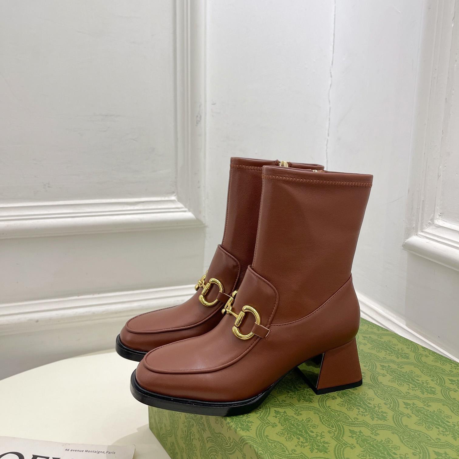Gucci Women's Boots With Horsebit - FashionPlug