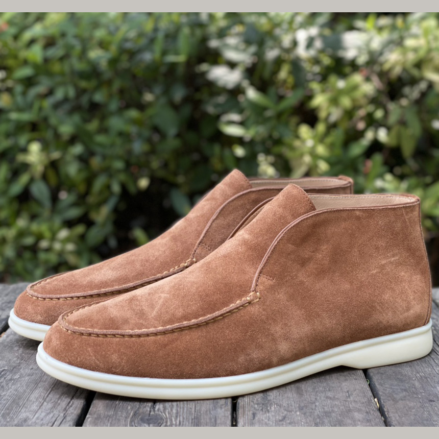 Loro Piana White Sole Summer Walk Loafers - FashionPlug