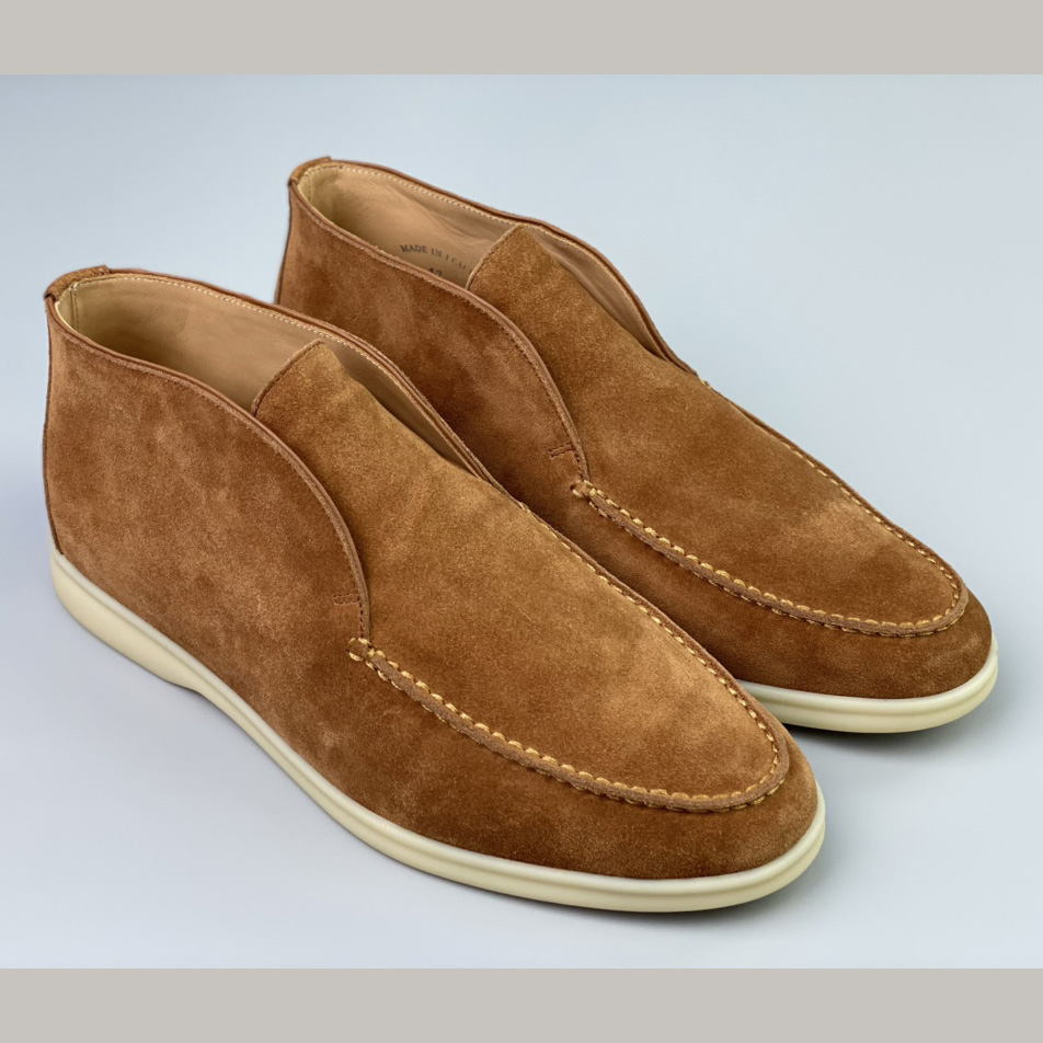 Loro Piana White Sole Summer Walk Loafers - FashionPlug
