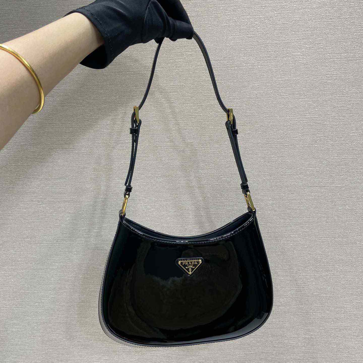 Prada Cleo Patent Leather Bag - FashionPlug