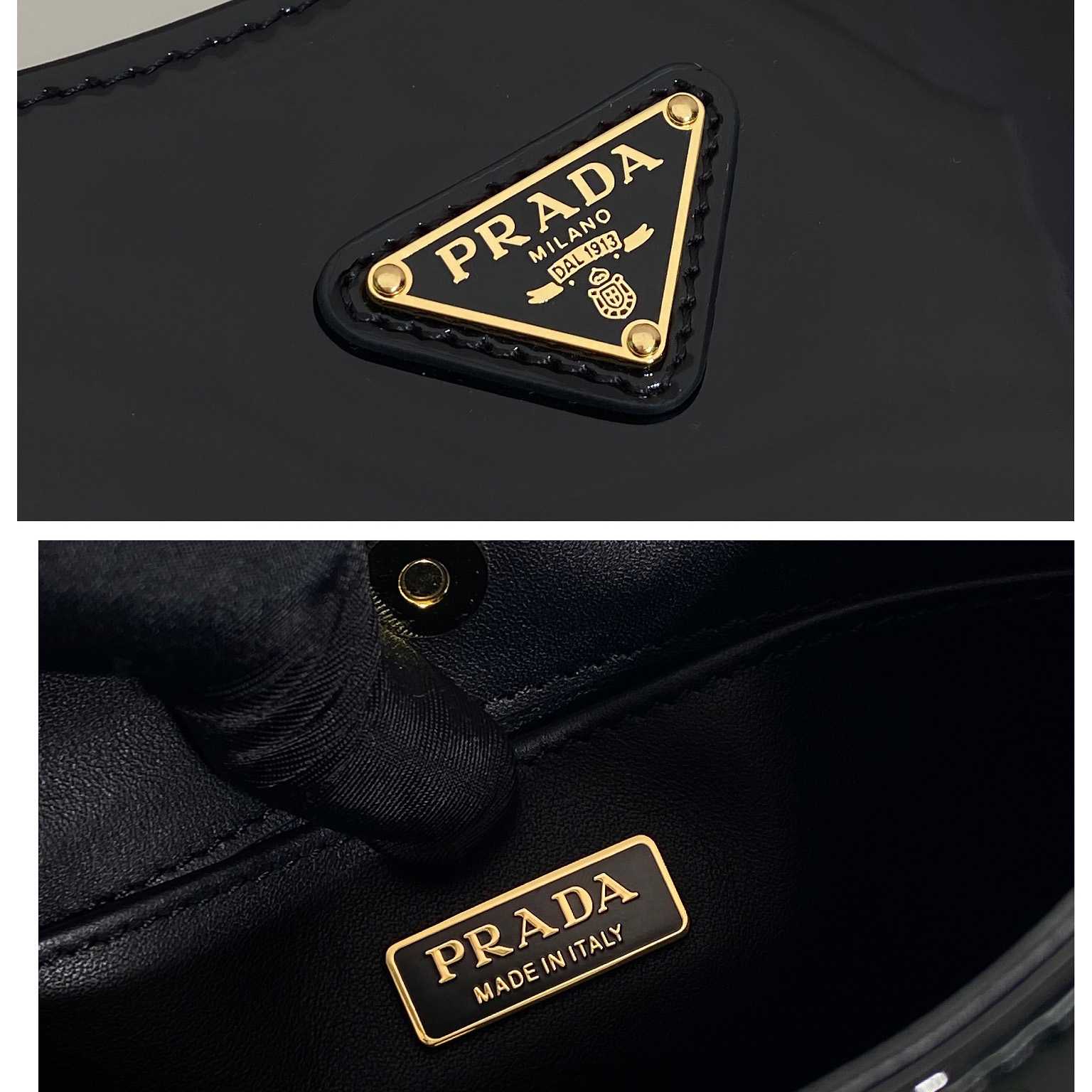 Prada Cleo Patent Leather Bag - FashionPlug
