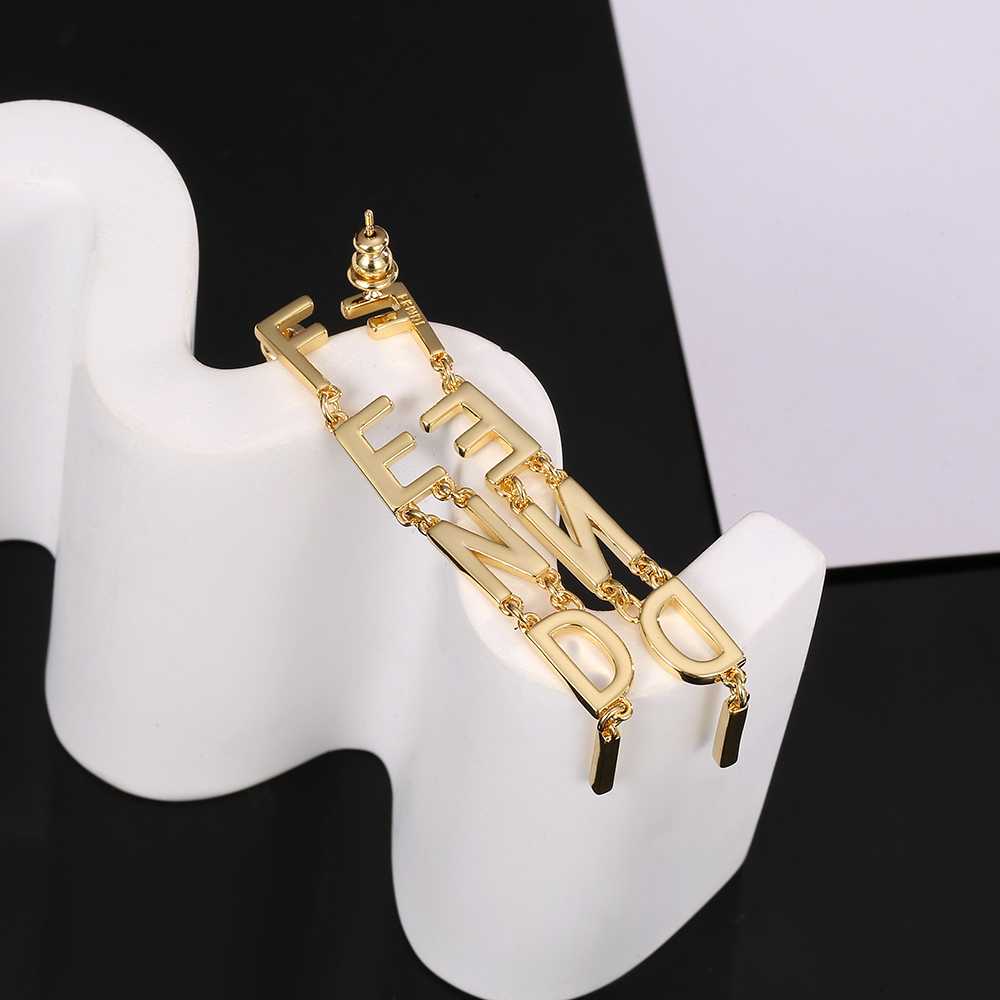 Fendi Signature Earrings - FashionPlug