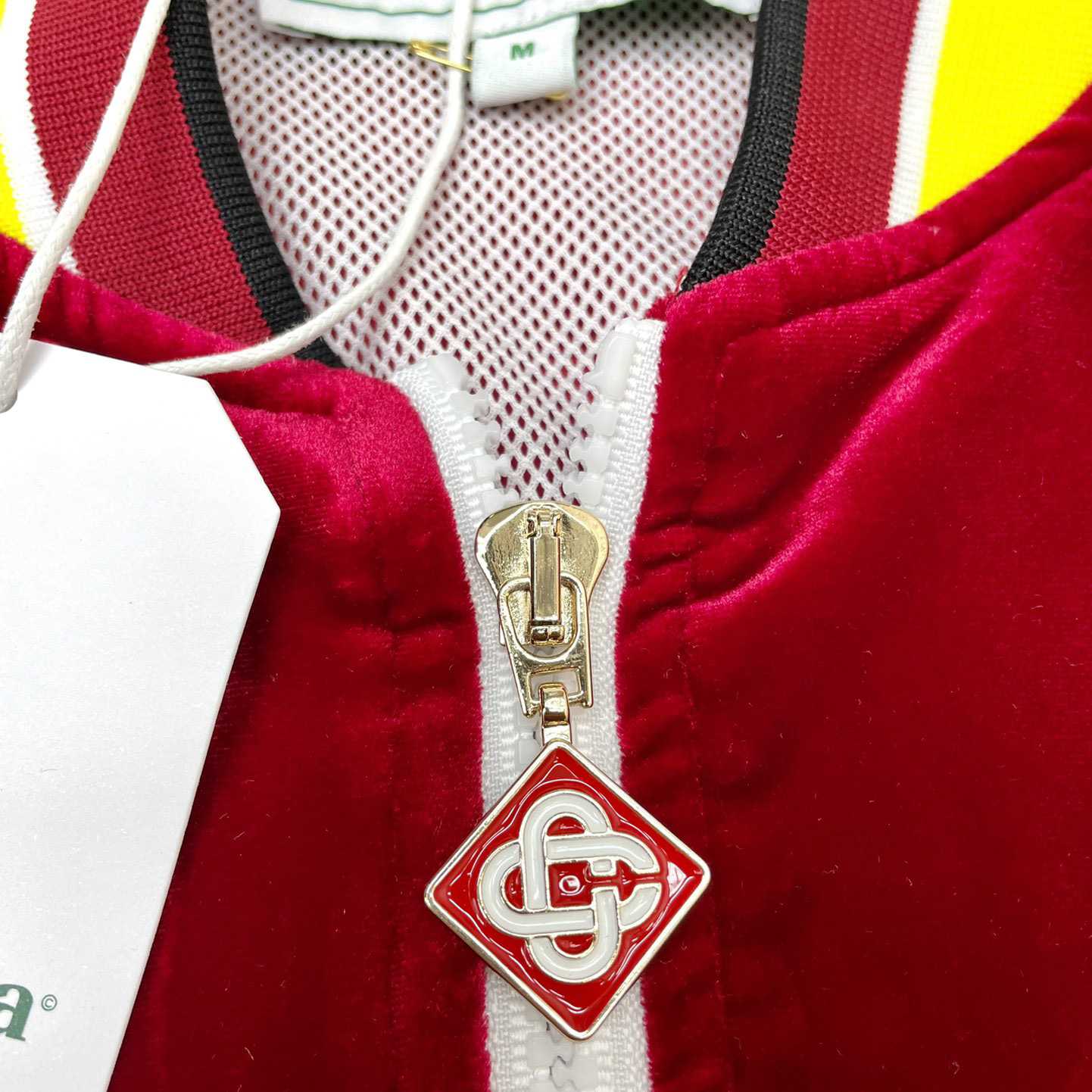 Casablanca Laurel Logo Patch Zipped Track Jacket - FashionPlug