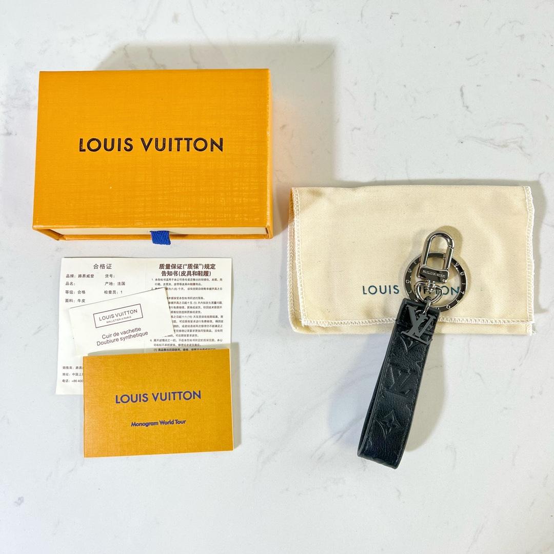 Louis Vuitton LV Shadow Dragonne Key Holder And Bag Charm - FashionPlug