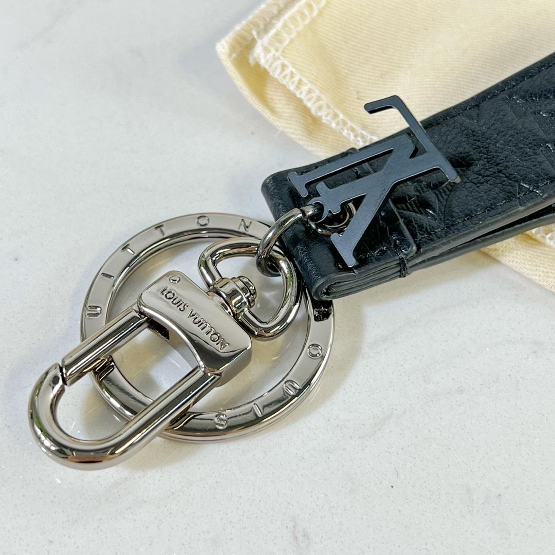 Louis Vuitton LV Shadow Dragonne Key Holder And Bag Charm - FashionPlug