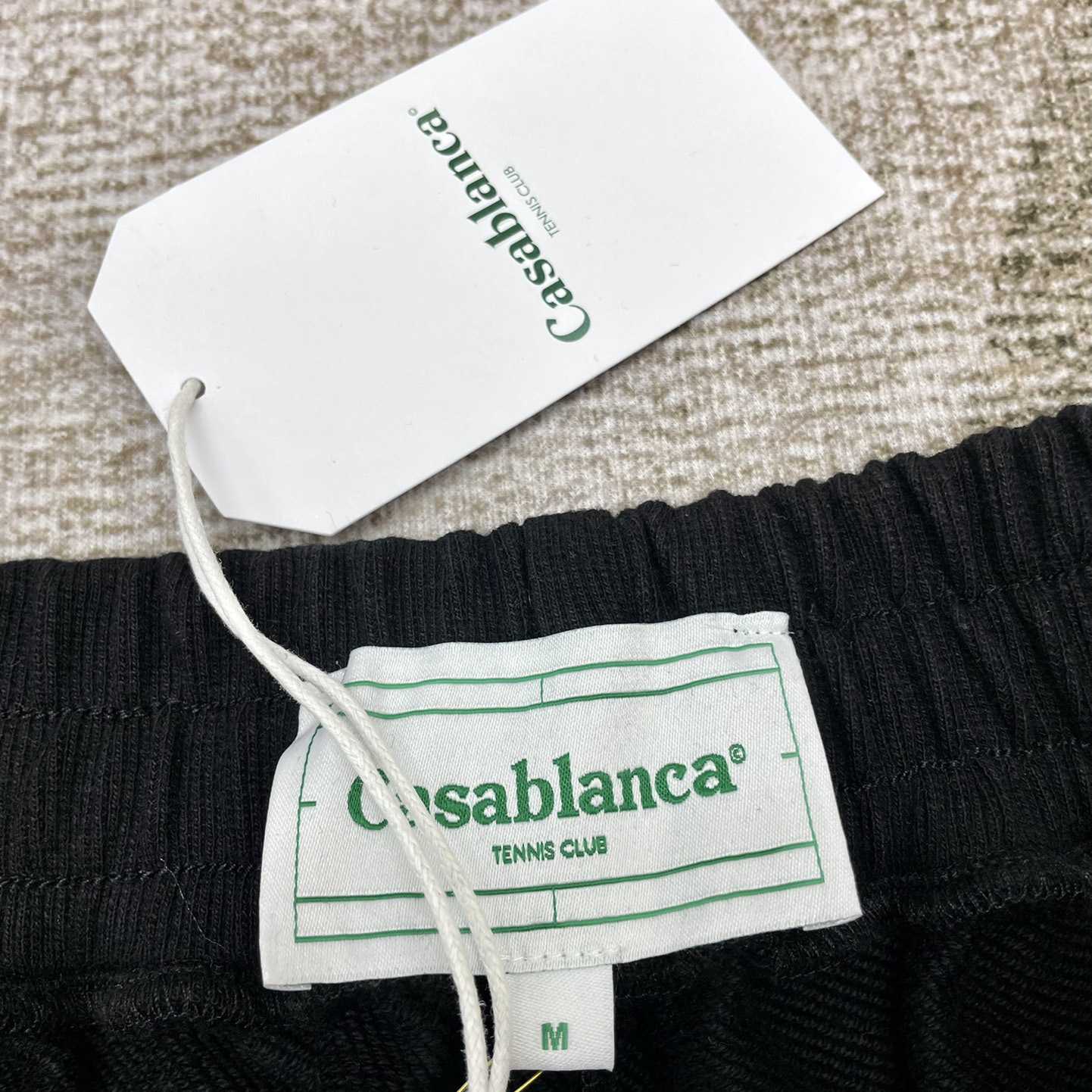 Casablanca Tennis Club Icon Embroidered Shorts  - FashionPlug