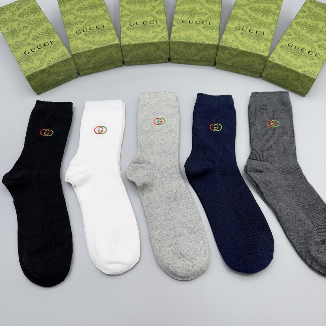 Gucci GG Socks/Box - FashionPlug