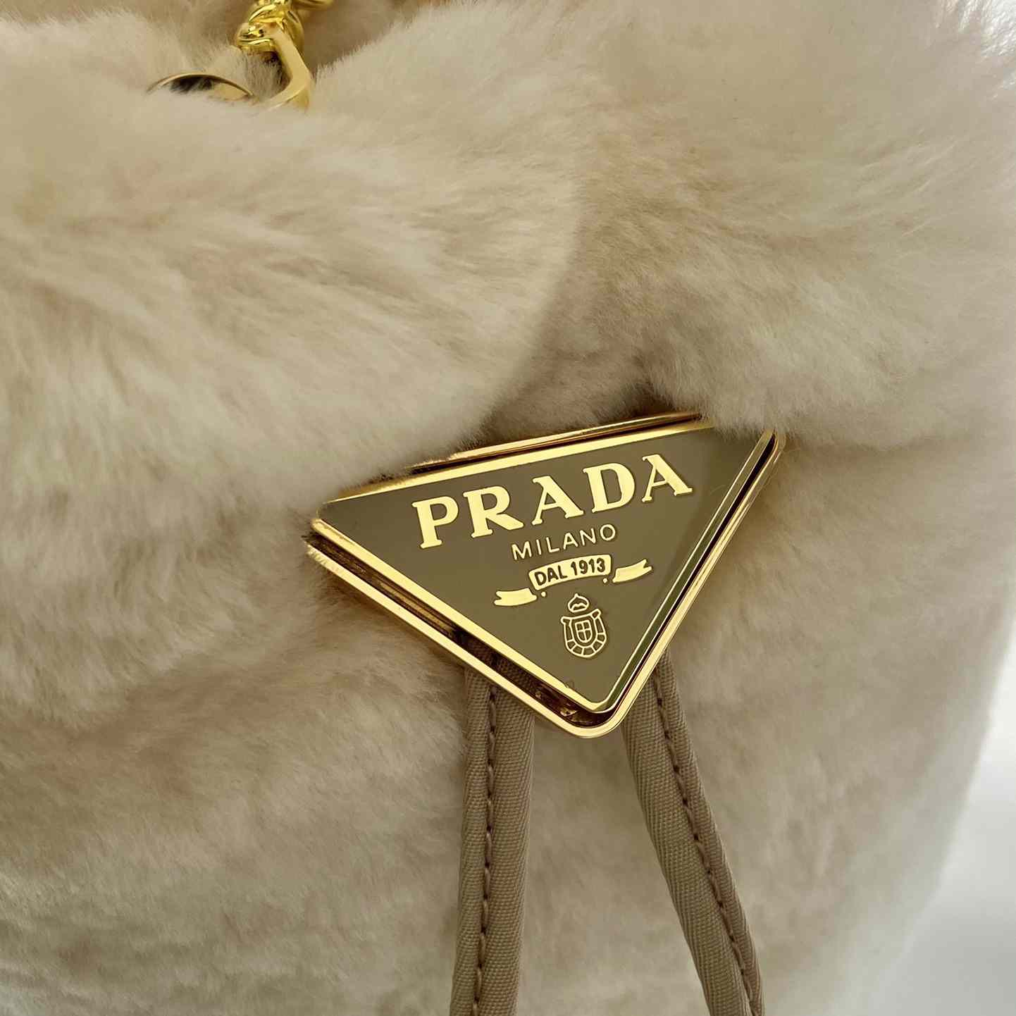 Prada Shearling Mini-pouch - FashionPlug
