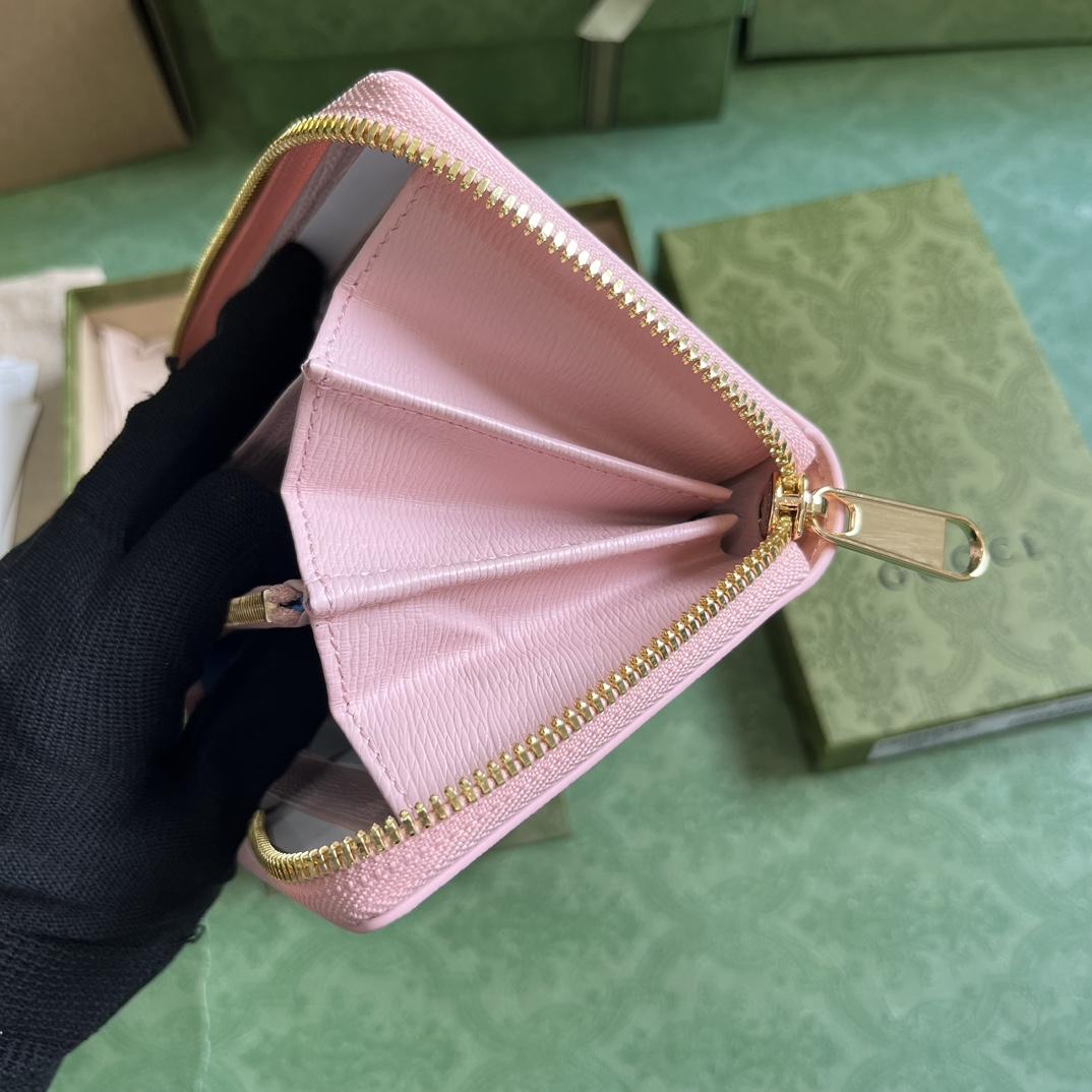 Gucci Zip Around Wallet With Gucci Script (20x 12.5 x4cm) - FashionPlug