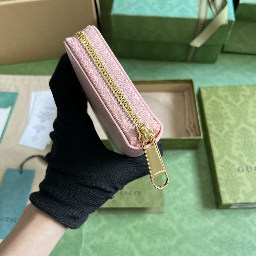 Gucci Zip Around Wallet With Gucci Script (20x 12.5 x4cm) - FashionPlug