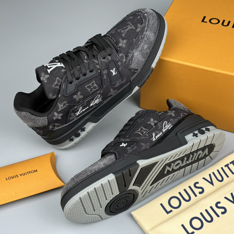 Louis Vuitton lv Trainer Sneaker (Upon UK Size) - FashionPlug