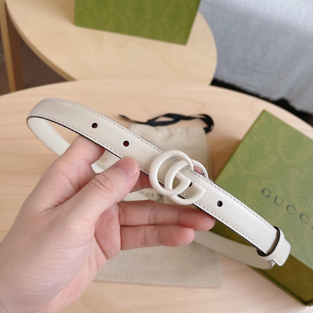 Gucci Leather Belt With Double G Buckle - FashionPlug