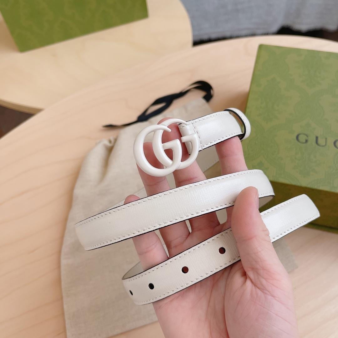 Gucci Leather Belt With Double G Buckle - FashionPlug