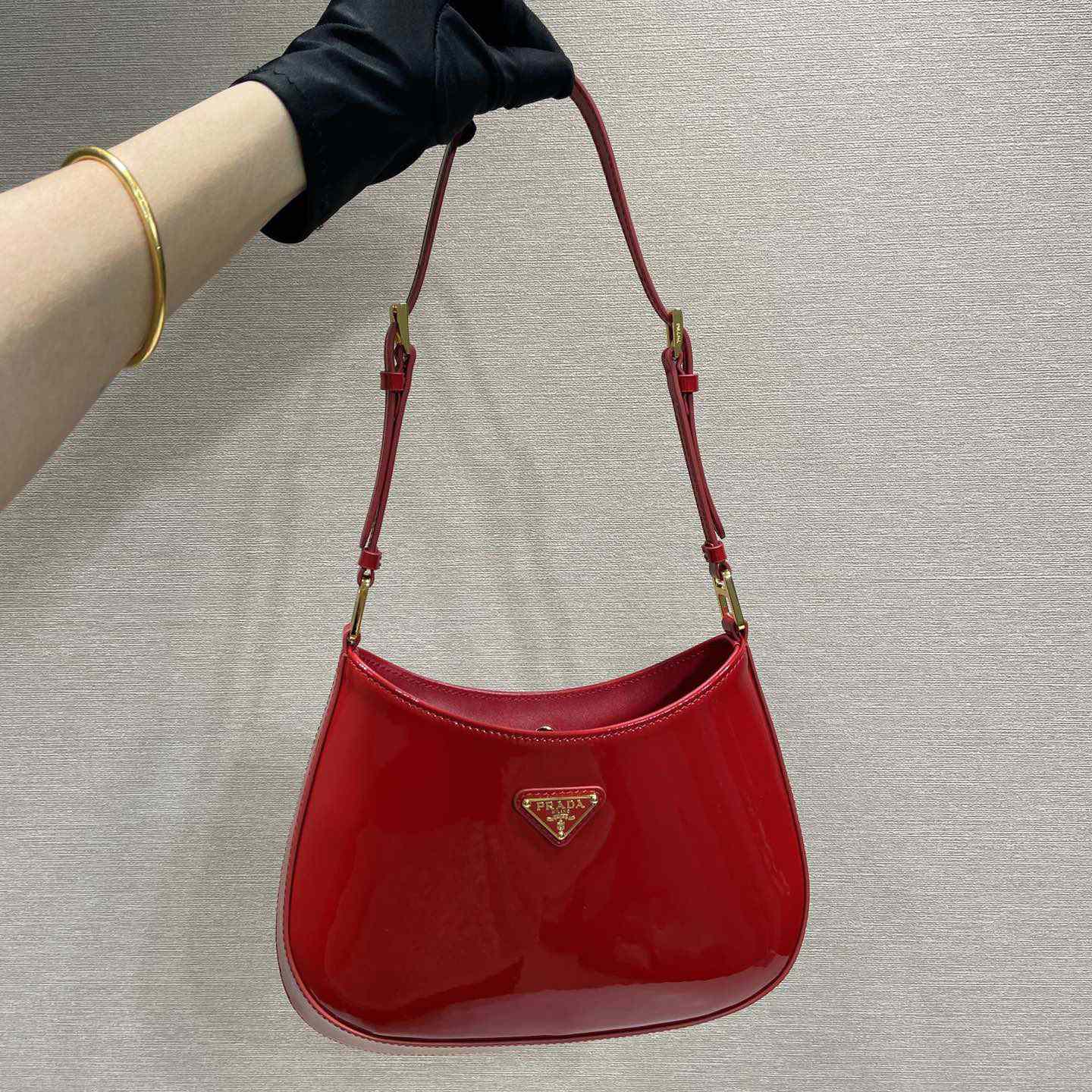 Prada Cleo Patent Leather Bag - FashionPlug