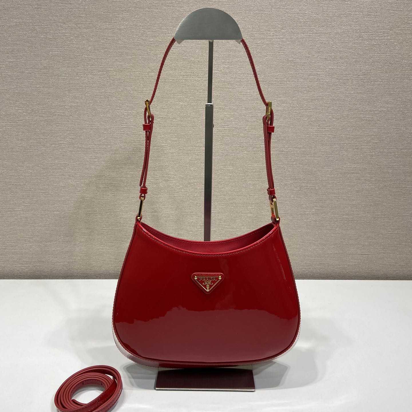 Prada Cleo Patent Leather Bag - FashionPlug