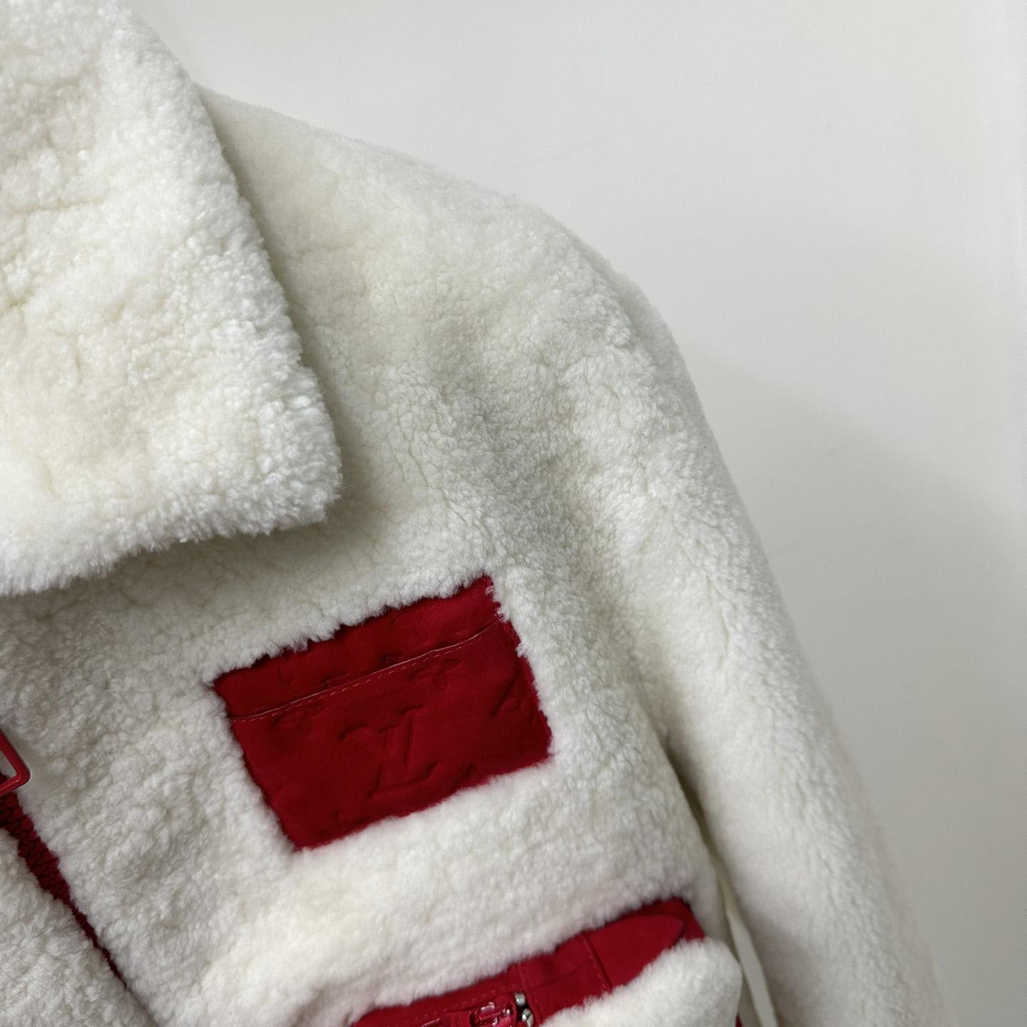 Louis Vuitton Multipocket Shearling Jacket - FashionPlug