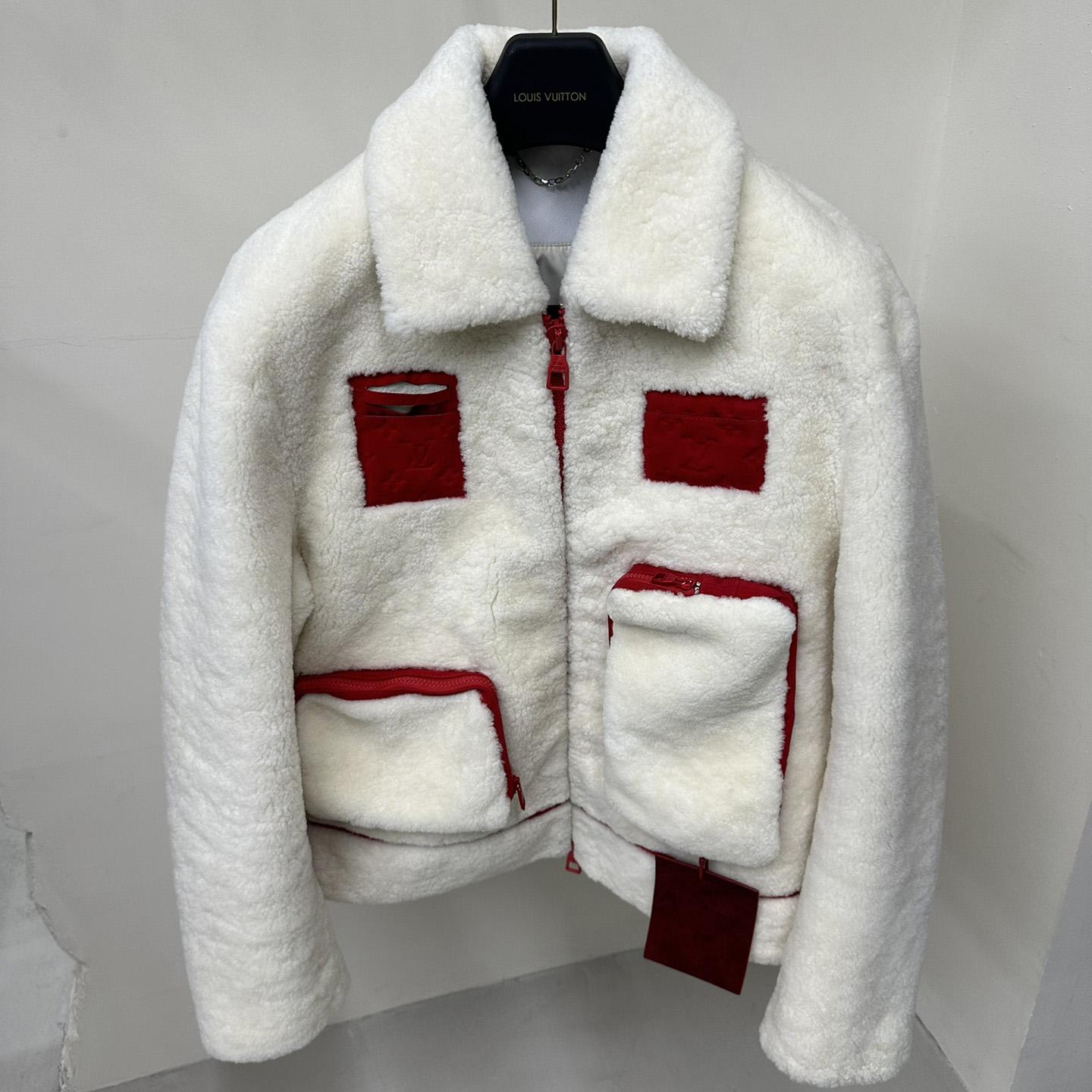 Louis Vuitton Multipocket Shearling Jacket - FashionPlug