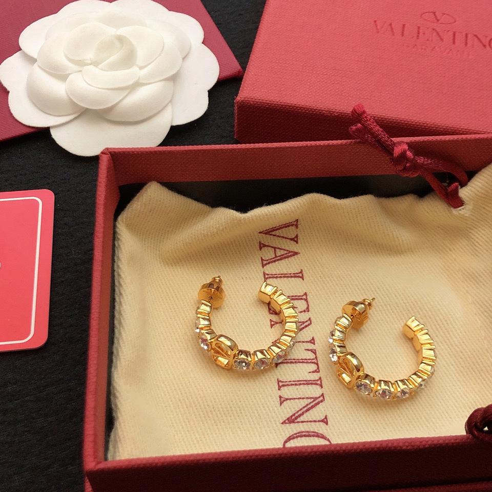 Valenti Vlogo Signature metal and Swarovski® crystal earrings - FashionPlug