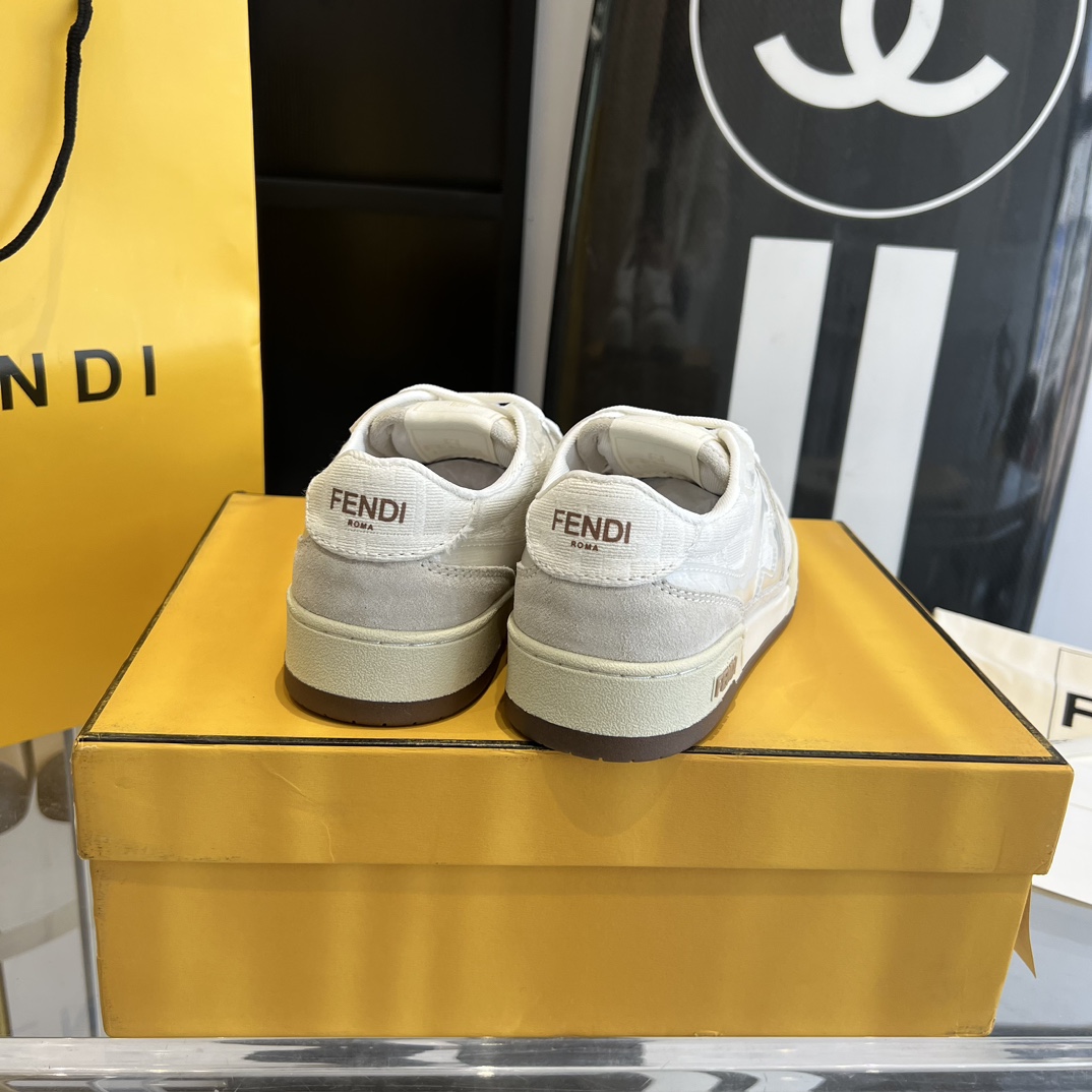 Fendi Fendi Match Lace-up Sneakers - FashionPlug