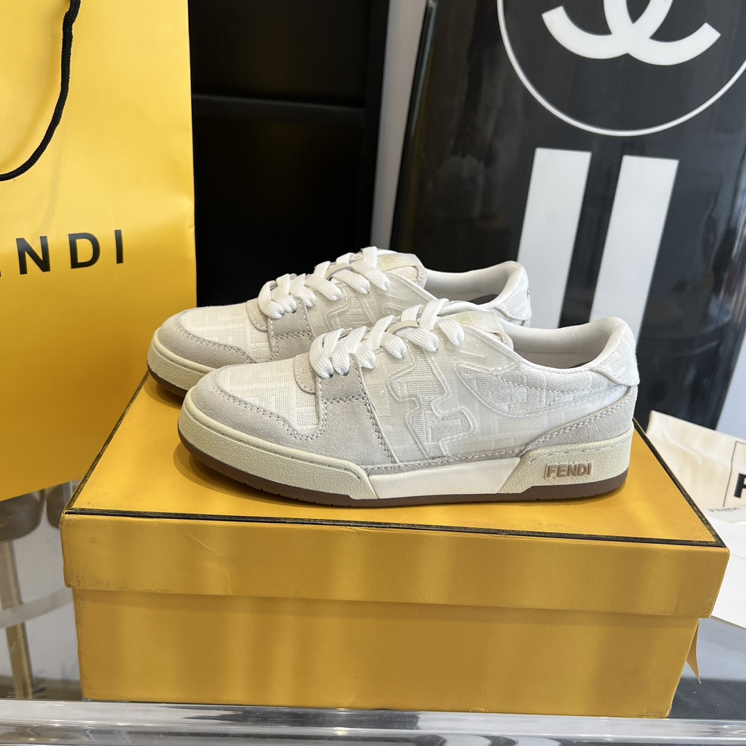 Fendi Fendi Match Lace-up Sneakers - FashionPlug