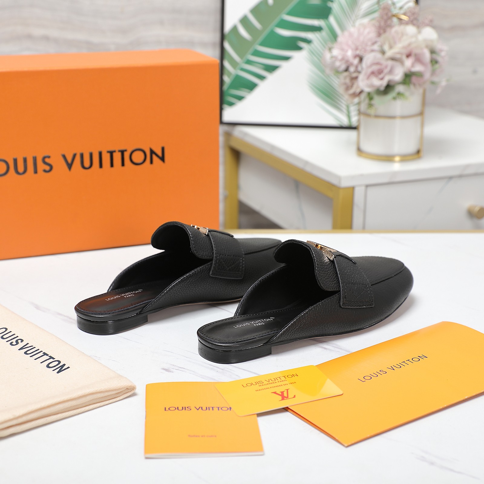 Louis Vuitton LV Capri Open Back Loafer - FashionPlug