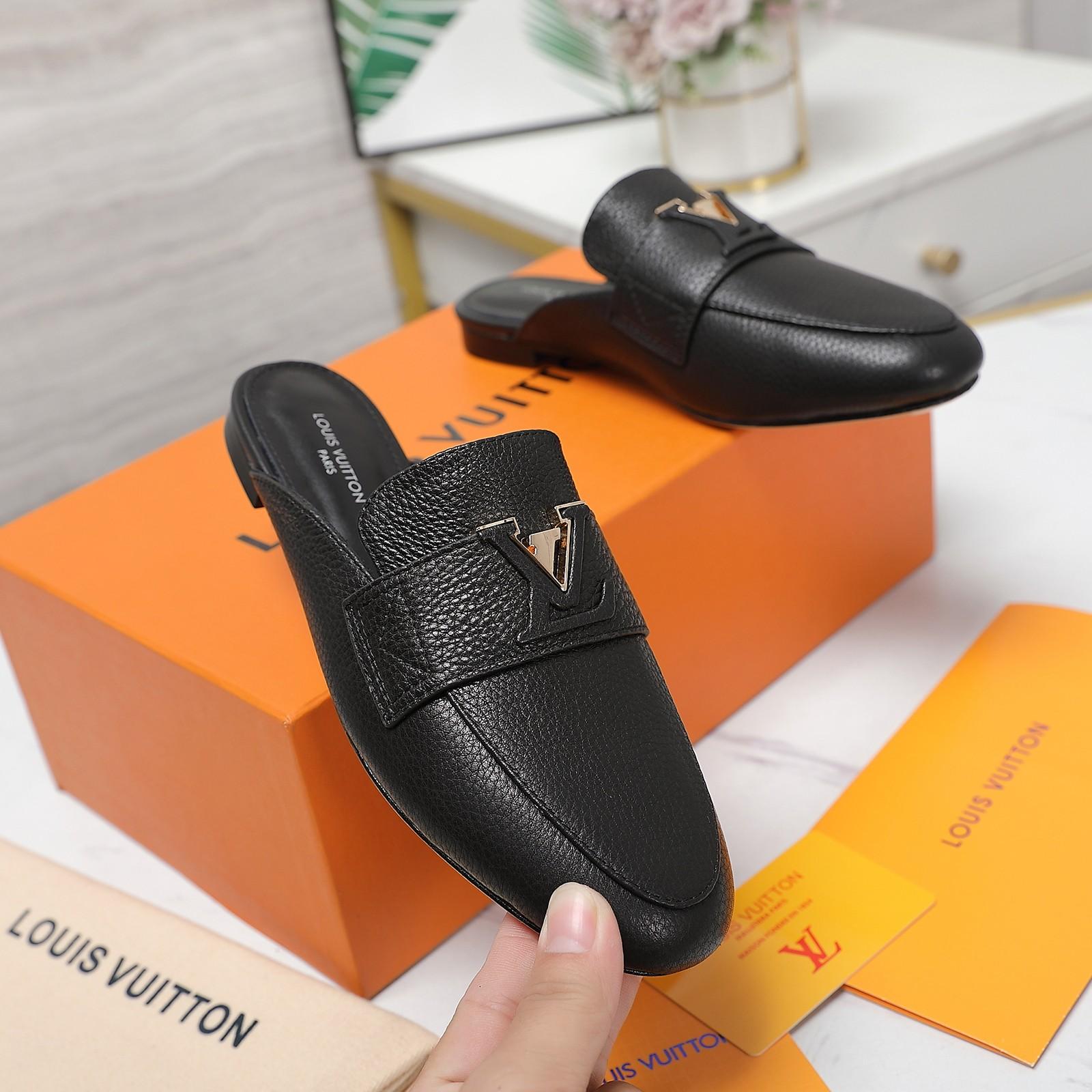 Louis Vuitton LV Capri Open Back Loafer - FashionPlug