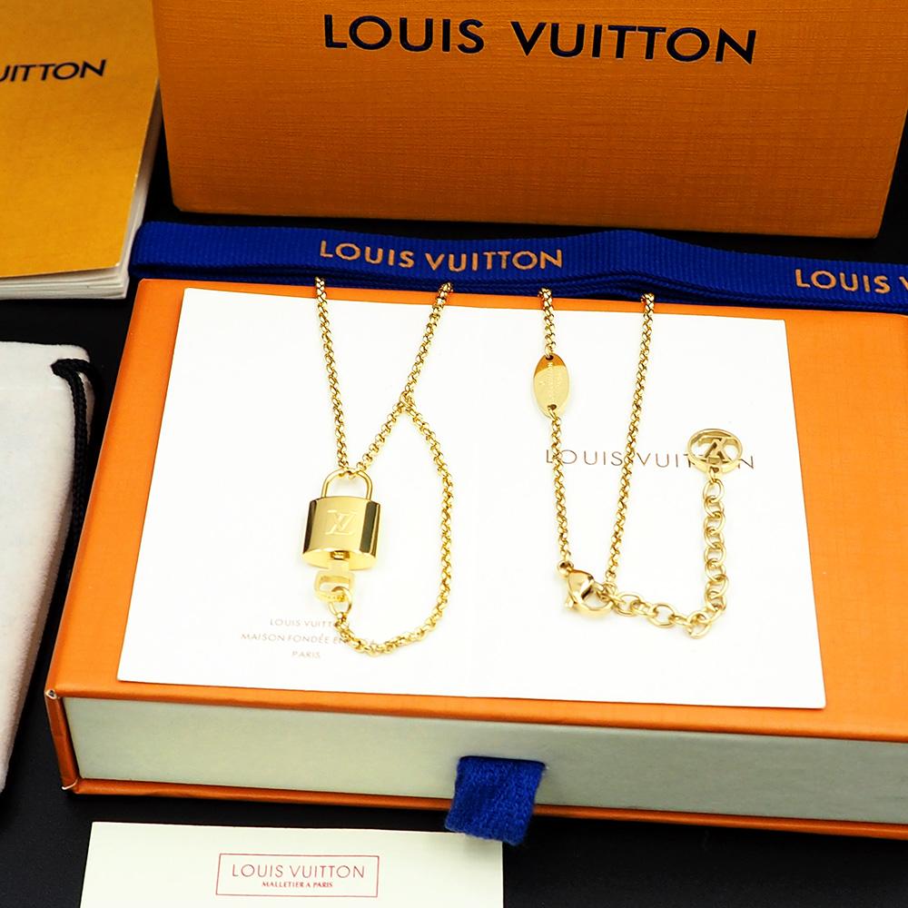 Louis Vuitto LV Locky Necklace   - FashionPlug