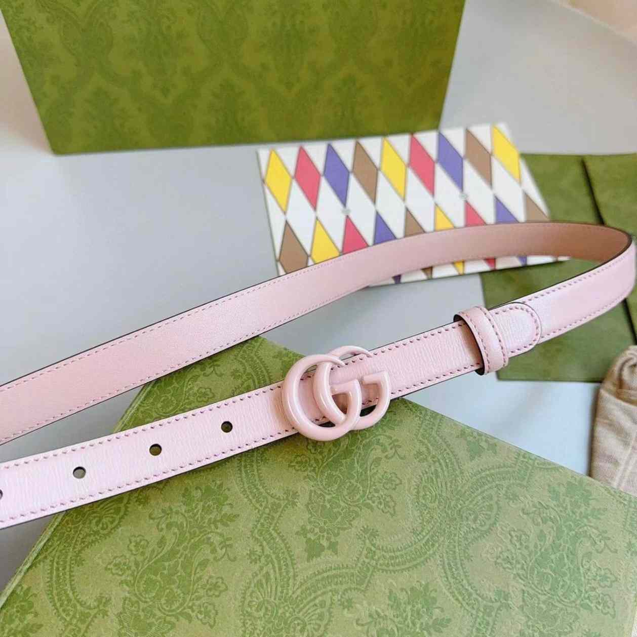 Gucci Leather Belt With Double G Buckle - FashionPlug